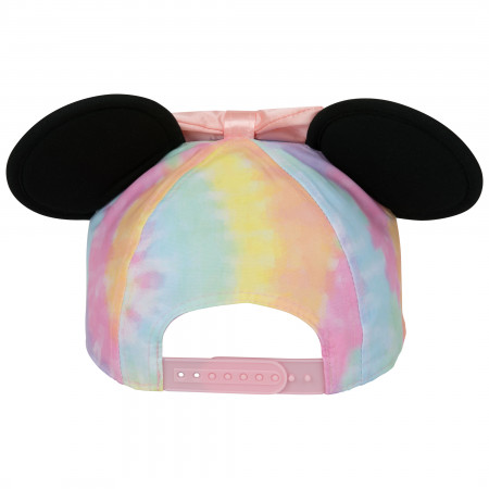 Disney Minnie Mouse Tie Dye Cap with 3D Ears and Bow